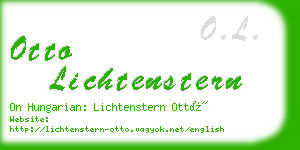 otto lichtenstern business card